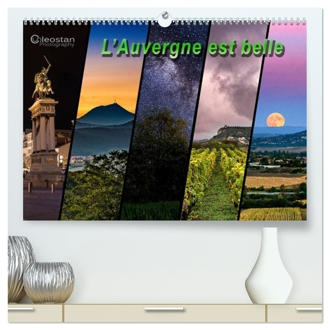 Emprunter L'Auvergne est belle (Calendrier mural 2026 DIN A2 vertical) calendrier de bureau. Voyagez en Auver livre