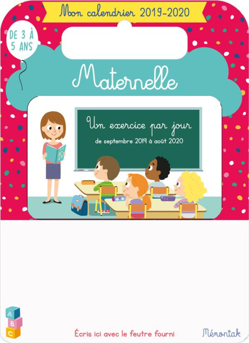 Emprunter Mon calendrier Mémoniak Maternelle. Avec 1 feutre effaçable, Edition 2019-2020 livre