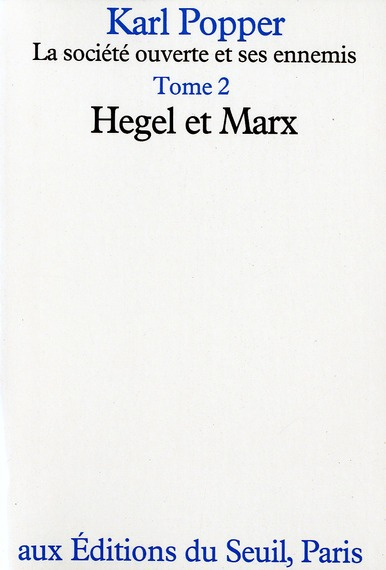Emprunter La société ouverte et ses ennemis Tome 2 : Hegel et Marx livre