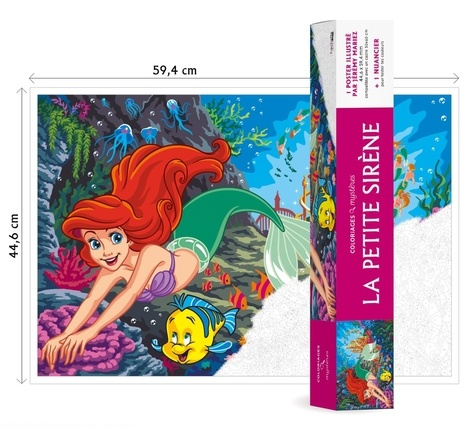 Emprunter La Petite Sirène. 1 poster illustré 44,6 x 59,4cm et 1 nuancier livre