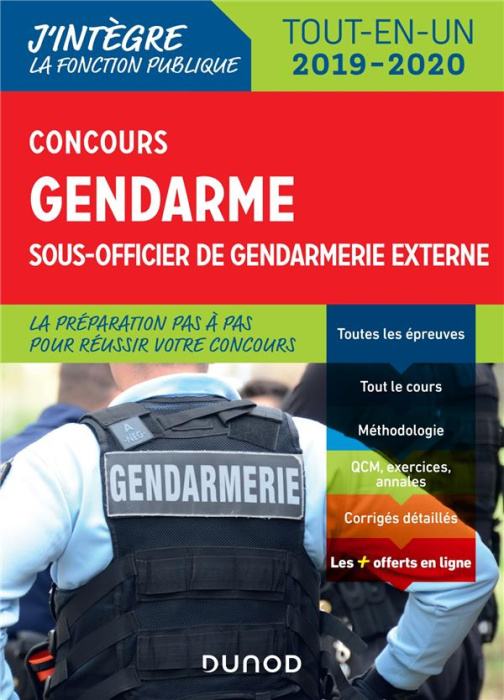 Emprunter Concours gendarme sous officier de gendarmerie externe. Tout-en-un, Edition 2019-2020 livre