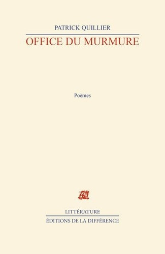 Emprunter Office du murmure. Poèmes livre