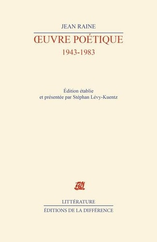 Emprunter Oeuvre poétique. 1943-1983 livre