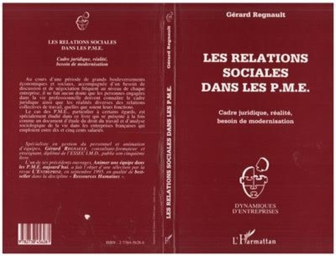 Emprunter Les relations sociales dans les PME. Cadre juridique, réalité, besoin de modernisation livre
