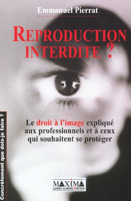Emprunter Reproduction interdite ? Le droit à l'image expliqué aux professionnels et à ceux qui souhaitent se livre