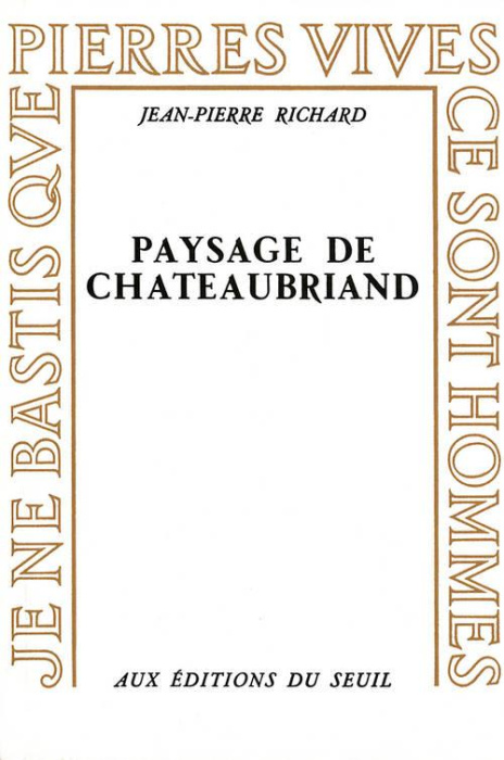 Emprunter Paysage de Chateaubriand livre