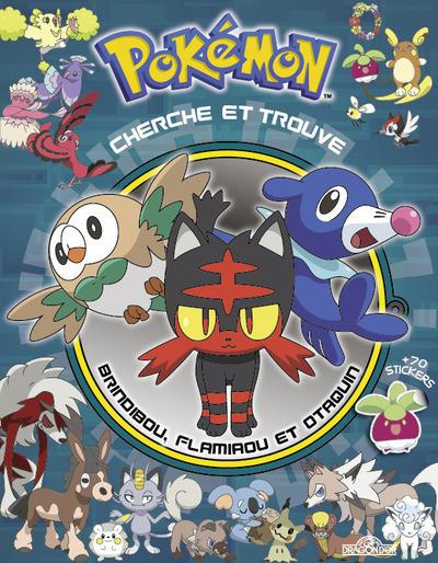 Emprunter Pokémon, cherche et trouve. Pikachu rencontre Brindibou, Flamiaou et Otaquin livre