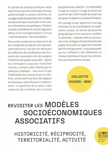 Emprunter Revisiter les modèles socioéconomiques associatifs. Historicité, réciprocité, territorialité, activi livre