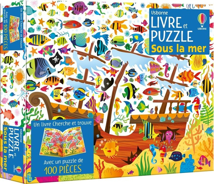 Emprunter SOUS LA MER - COFFRET LIVRE ET PUZZLE - DES 5 ANS livre