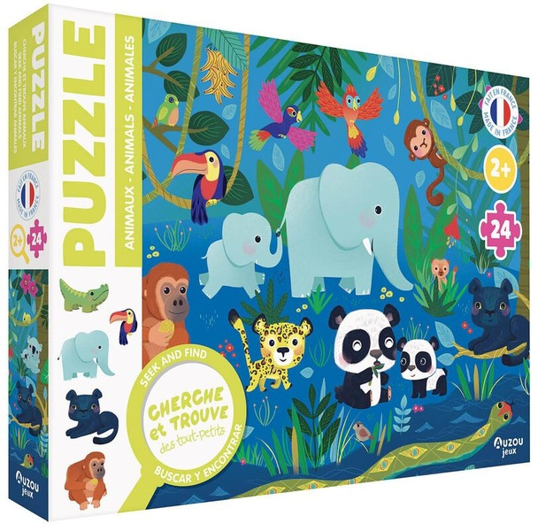 Emprunter PUZZLE CHERCHE ET TROUVE DES TOUT-PETITS - LES ANIMAUX livre