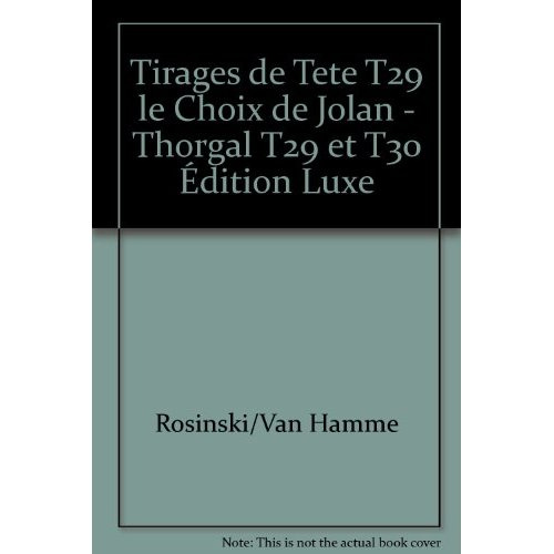 Emprunter Le choix de jolan - thorgal t29 et t30 edition luxe livre
