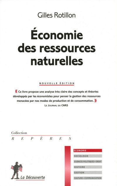 Emprunter Economie des ressources naturelles livre