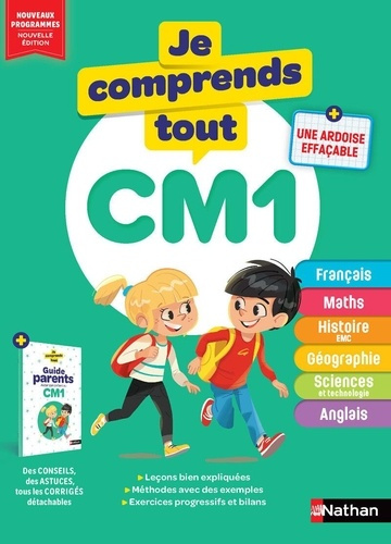 Emprunter Je comprends tout, CM1. Avec le Guide parents, aider son enfant au CM1 une ardoise effaçable, Edit livre