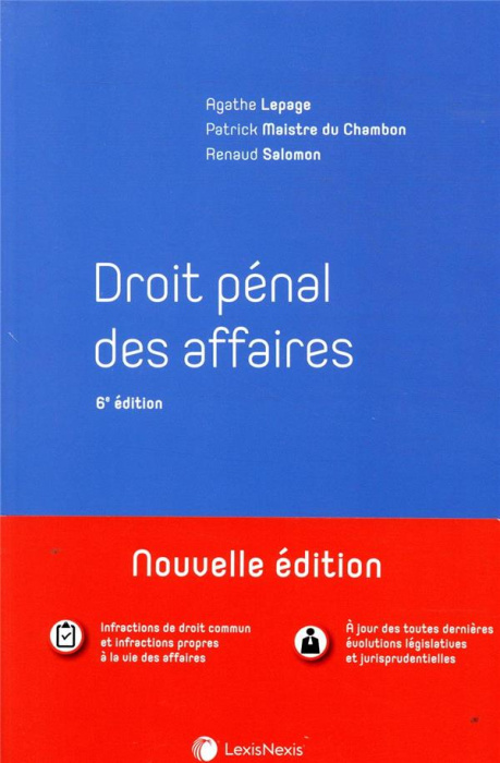 Emprunter Droit pénal des affaires. 6e édition livre