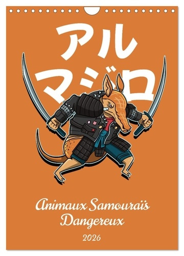 Emprunter Animaux Samouraïs Dangereux (Calendrier mural 2026 DIN A4 horizontal), CALVENDO calendrier mensuel. livre