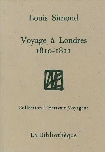 Emprunter Voyage à Londres 1810-1811 livre