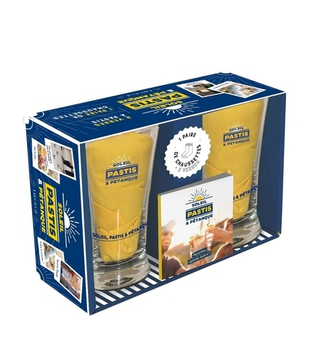 Emprunter Soleil, pastis et pétanque. Avec 2 verres à pastis, 1 paire de chaussettes 38-44, et 1 livret de cha livre