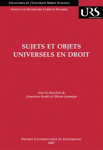 Emprunter Sujets et objets universels en droit livre
