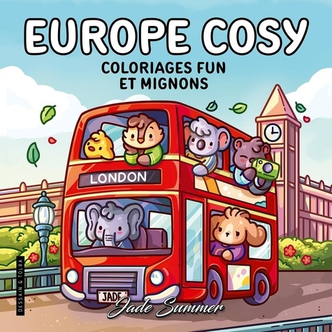Emprunter Europe cosy. Coloriages fun et mignons livre