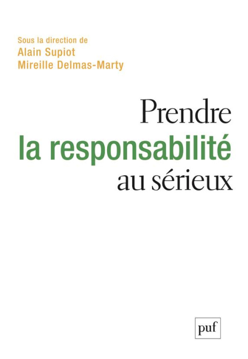 Emprunter Prendre la responsabilité au sérieux livre