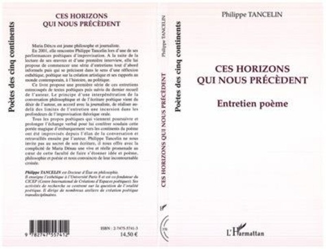 Emprunter Ces horizons qui nous précèdent. Entretien-Poème livre