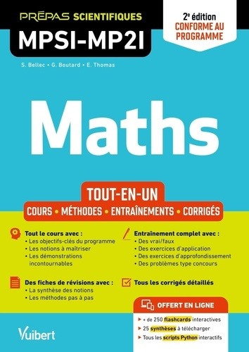 Emprunter Mathématiques MPSI-MP2I. Tout-en-un, Edition 2025 livre