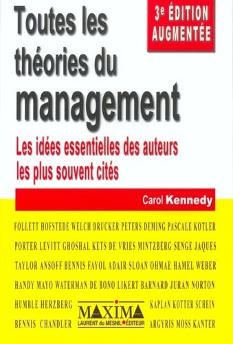 Emprunter Toutes les théories du management. Les idées essentielles des auteurs les plus souvent cités, 4e édi livre