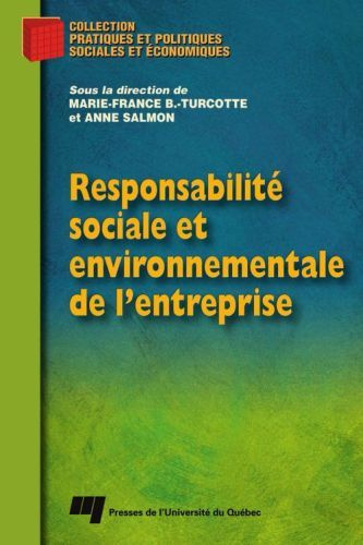 Emprunter RESPONSABILITE SOCIALE ET ENVIRONNEMENTALE DE L ENTREPRISE livre
