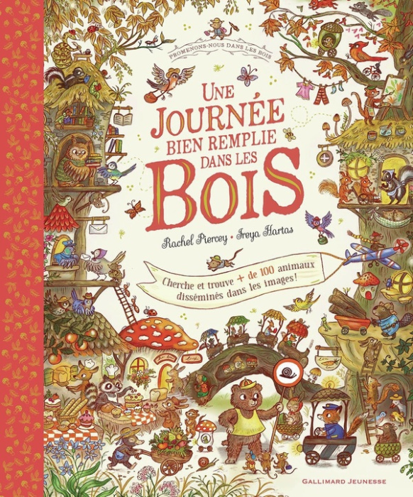 Emprunter Une journée bien remplie dans les bois. Cherche et trouve de 100 animaux disséminés dans les image livre