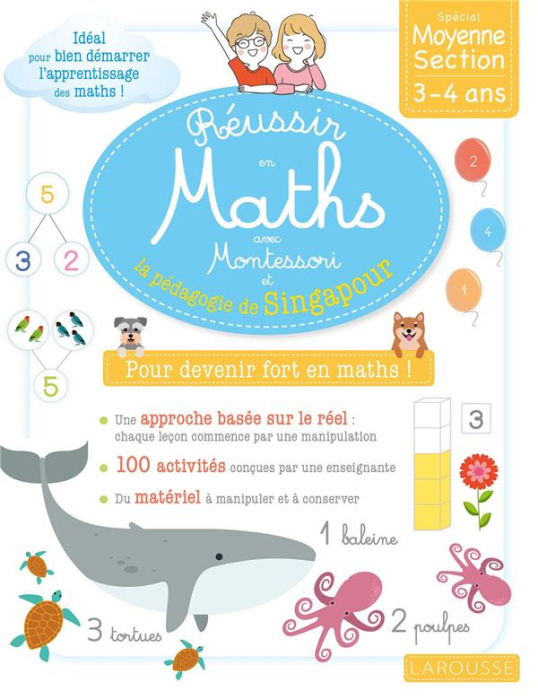 Emprunter Réussir en maths avec Montessori et la pédagogie de Singapour. Petite et Moyenne Sections livre
