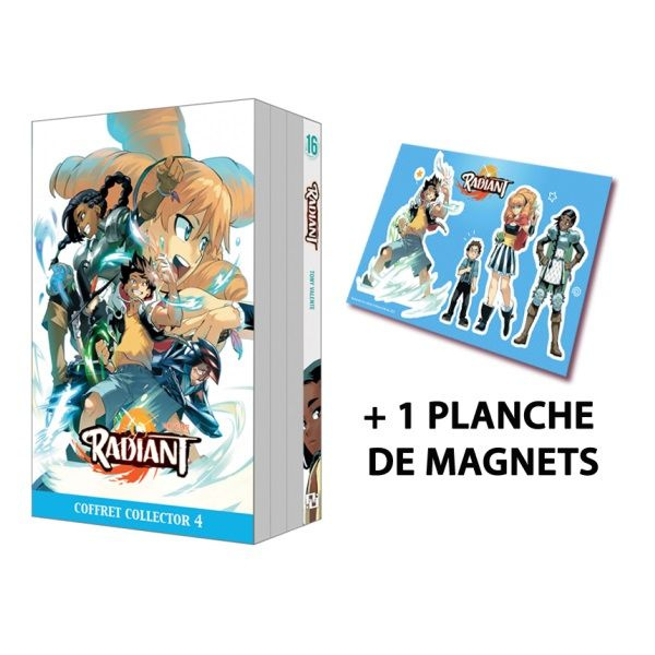 Emprunter Radiant Tome 16 . Dans un étui pour 4 volumes avec 1 planche de magnets, Edition collector livre