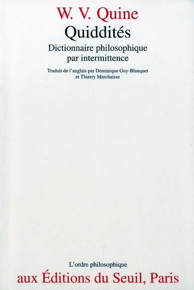 Emprunter Quiddités. Dictionnaire philosophique par intermittence livre