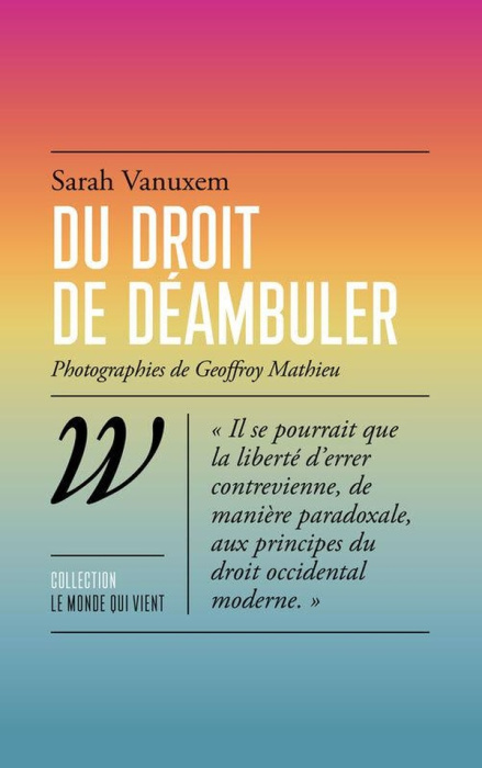 Emprunter Du droit de déambuler livre