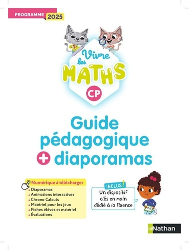 Emprunter Vivre les maths CP. Guide pédagogique Diaporamas, Edition 2025 livre