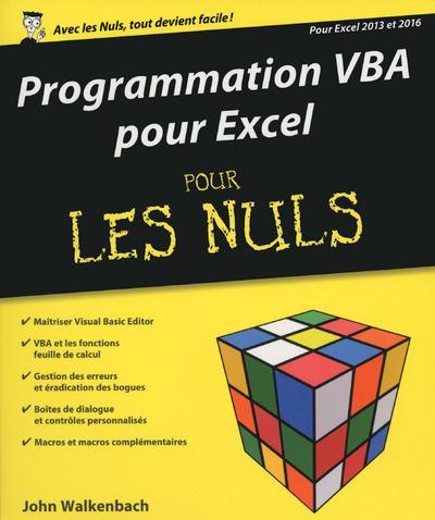 Emprunter Programmation VBA pour Excel 2013 et 2016 pour les nuls livre