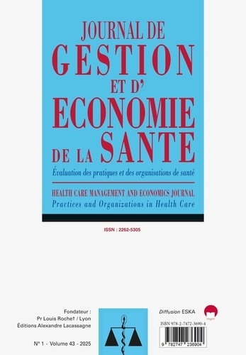Emprunter Évaluation des pratiques et des organisations de santé. Journal de gestion et d'économie de la santé livre