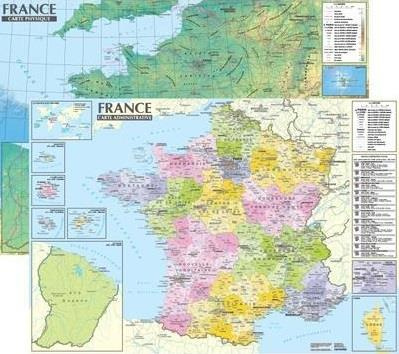 Emprunter FRANCE 1/2.200.000 CARTE ADMINISTRATIVE ET PHYSIQUE (SANS BARRES ALU, 67 * 47 CM) livre