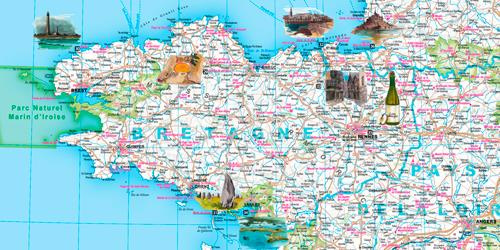 Emprunter CARTE FRANCE - ATTRACTIONS TOURISTIQUES (SANS BARRE) livre