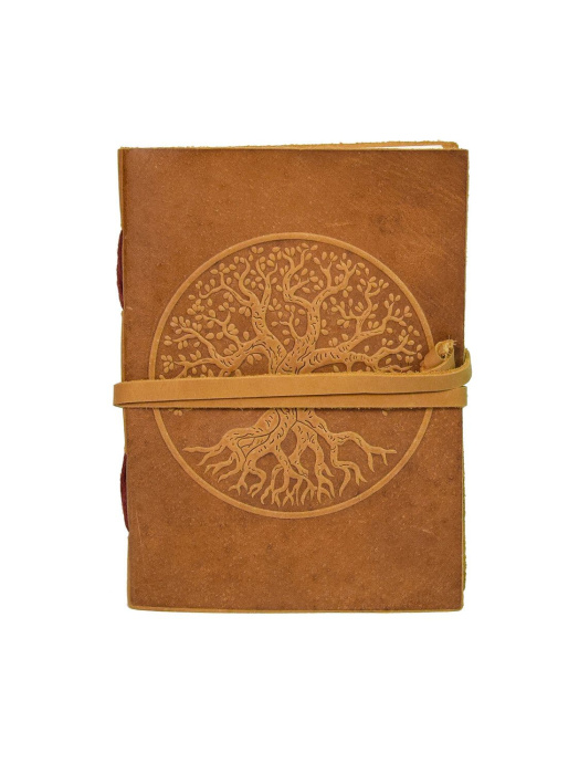 Emprunter GRIMOIRE EN CUIR CAMEL ARBRE DE VIE - PETIT FORMAT livre