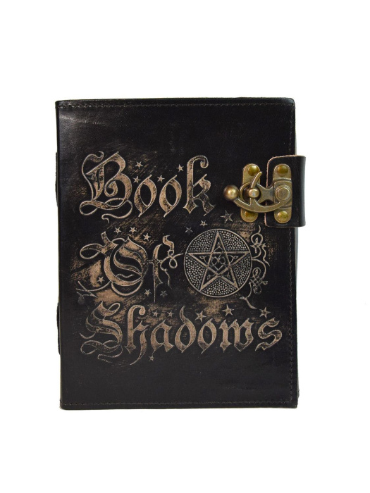 Emprunter GRIMOIRE EN CUIR NOIR PENTACLE - PETIT FORMAT livre