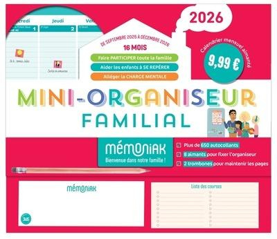 Emprunter Mini-organiseur familial Mémoniak. Edition 2025-2026 livre