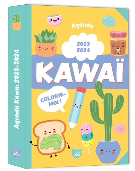 Emprunter Agenda scolaire Kawai colorie-moi 2023-2024 livre