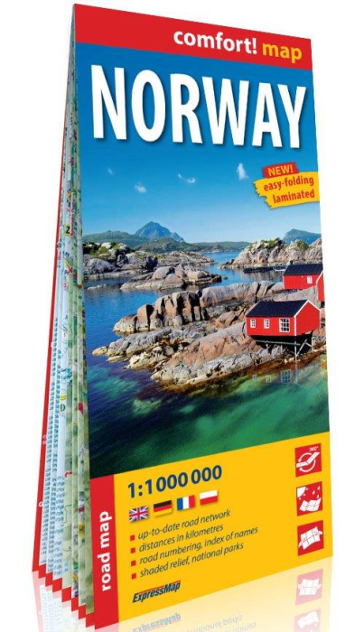 Emprunter NORVEGE (ANG) 1/1M (CARTE GRAND FORMAT LAMINEE) livre