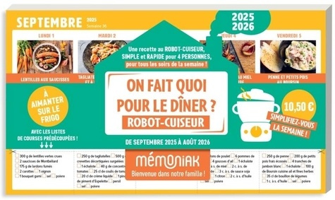 Emprunter On fait quoi pour le dîner ? Robot-cuiseur, Edition 2025-2026 livre