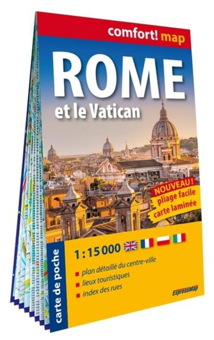 Emprunter ROME ET LE VATICAN 1/15.000 (CARTE POCHE FORMAT LAMINEE - PLAN DE VILLE) livre