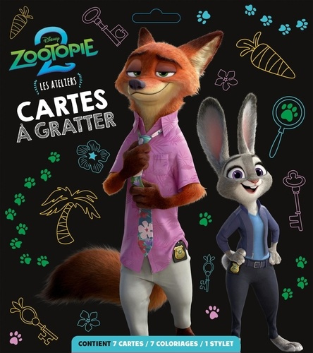 Emprunter Carte à gratter Disney Zootopie 2. Les ateliers. Avec 7 cartes, 7 coloriages et 1 stylet livre