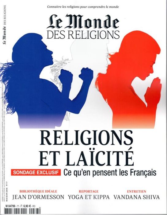 Emprunter Le monde des religions/77/Religions et laicités / Mai juin 2016 livre