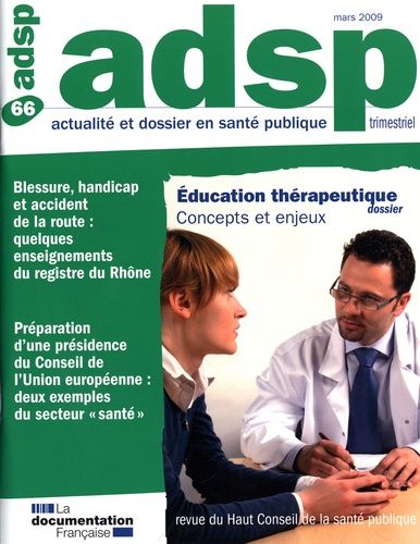 Emprunter ADSP N° 66, Mars 2009 : Education thérapeutique : concepts et enjeux livre