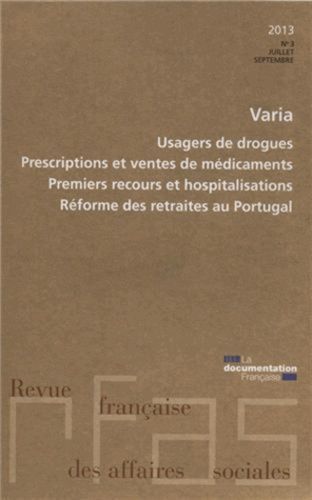 Emprunter Revue française des Affaires sociales N° 3-2013 : Varias livre