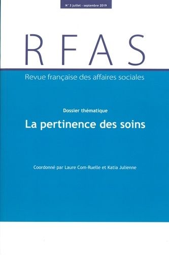 Emprunter Revue française des Affaires sociales N° 3/2019 : La pertinence des soins livre
